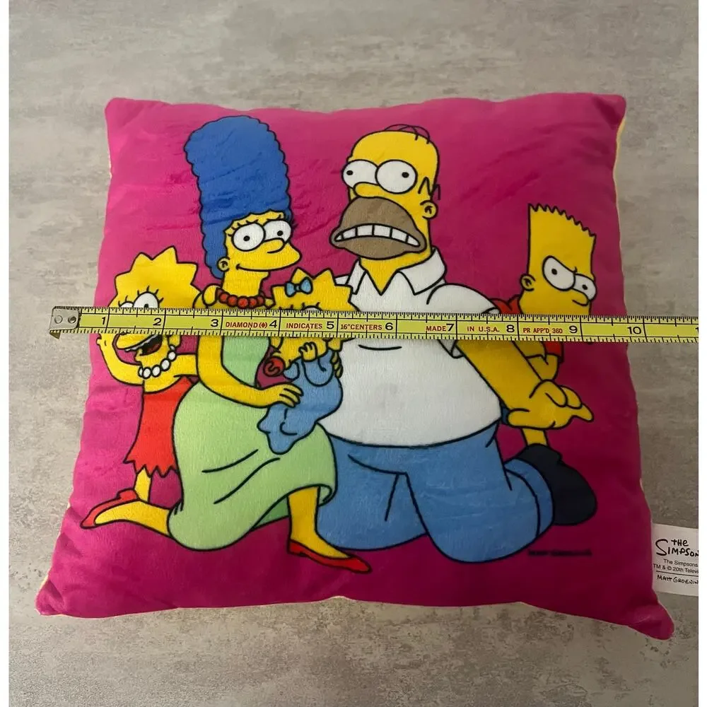 The Simpsons Toy Factory Throw Pillow Plush Cushion Universal Studios Homer Bart